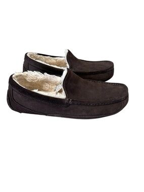 UGG Men’s Ascot Suede Slipper Moccasin 1101110 Espresso Brown Size 13 Loafer